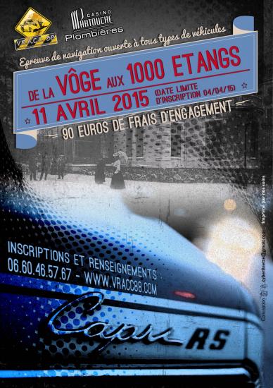 RALLYE CLUB / VHC (REGULARITE ET NAVIGATION) : DE LA VÔGE AUX 1000 ETANGS