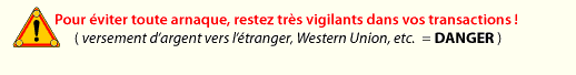Restez vigilants dans vos transactions !